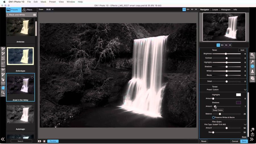 市面上有不少好用的執相軟件，如 ON1 Effects 10 是其中之一，內置的 HDR 濾鏡已很足夠。另外也支援 Adobe Photoshop、Lightroom 與 Apple Aperture 的 Plug-in 外掛功能。