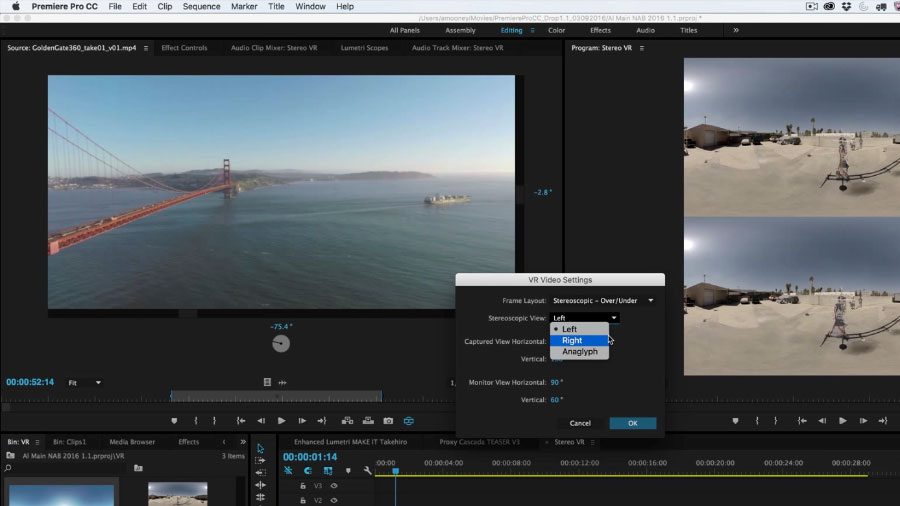 Adobe Premiere Pro 今夏更新　將支援 360 度 VR 及 8K 影片剪輯