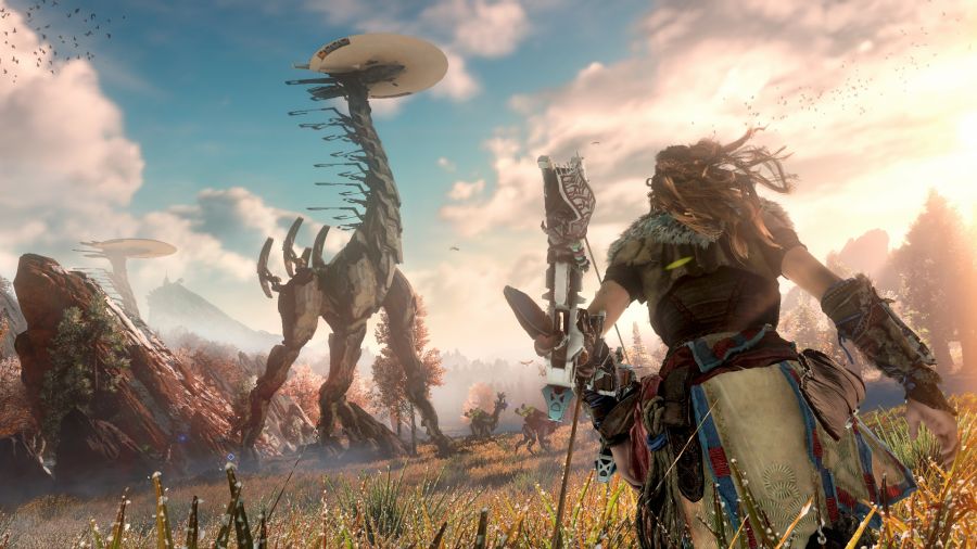 PS4 獨佔遊戲《Horizon Zero Dawn》是遊戲開發商 Guerilla Games 的全新作品，由《KillZone》開發團隊所製作，是一款類似《Monster Hunter》的動作狩獵遊戲。在 E3 遊戲展前夕發佈這條預告片，並且公佈發售日期為下年 2 月 28 日。