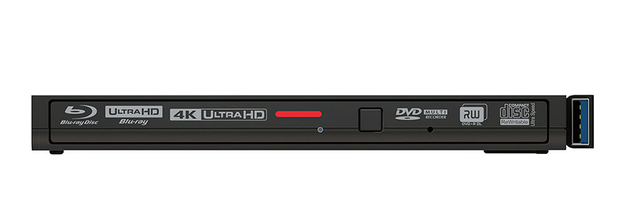 繼早前 Pioneer 推出全球首部外置式的 UHD Blu-ray 光碟機之後，今次就輪到 Buffalo。新的「BRUHD-PU3-BK」UHD Blu-ray ROM 採用了超薄身設計，而且「內置」了雙 USB 接線，擰出街使用更加方便。將會支援 UHD Blu-ray 影碟播放，附送 PowerDVD 14 播放軟件，預計 4 月尾推出，售價為 17,600 日圓（約 1,240 港元）。
延伸閱讀：售價比內置版更平　Pioneer 推出首部外置 UHD Blu-ray 讀碟機