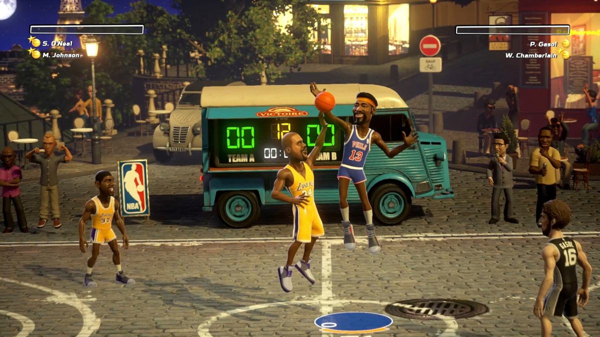 相信不少 80 後也玩過超級任天堂推出的《NBA Jam》，以二打二的模式對戰，可以無視犯規瘋狂入樽，十分過癮！Saber Interactive 即將推出的《NBA Playgrounds》玩法跟《NBA Jam》差不多，幾乎每個球員都可以跳上幾層樓高、空中翻騰幾個圈後入樽，瘋狂得來很爽快。將於 5 月份在 PS4、Xbox One、Switch 及 PC 平台上推出，售價為 19.99 美元（約 $160 港幣）。