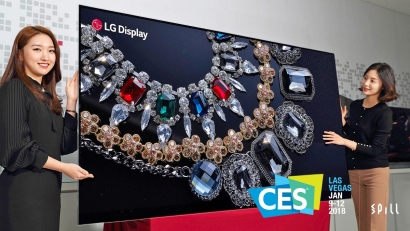 【CES 2018】LG 展出全球最大 8K OLED TV 及 65 吋可變形捲起 4K OLED TV