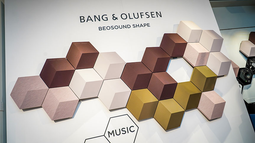 用家自製「靚聲特色牆」　B&O 推出 BeoSound Shape 牆掛式無線喇叭
