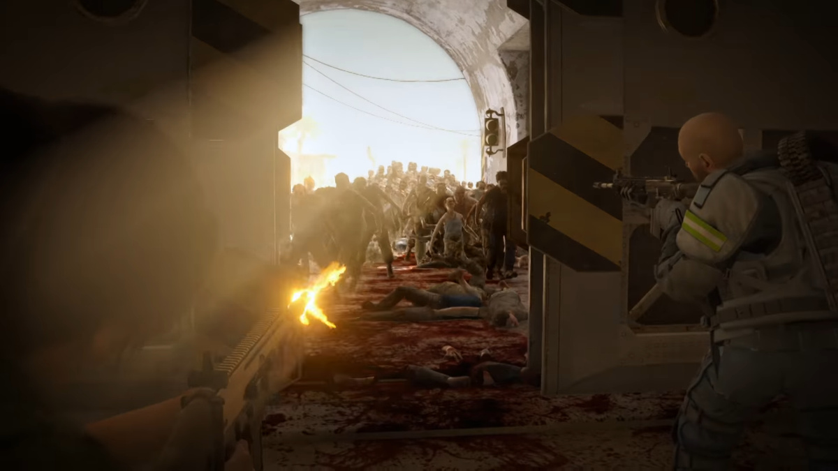 以電影《World War Z》改編的同名遊戲日前在德國遊戲展 Gamescom 2018 公開了最新實機畫面的宣傳片，大家會見到電影入面的喪屍「人海」戰術，疊堆成山，有點像玩「無雙」的感覺，十分爽快。