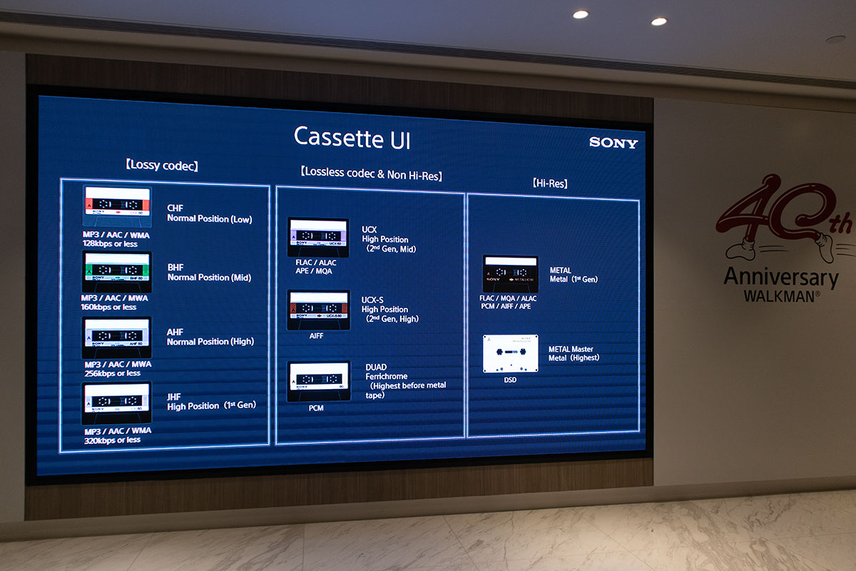 Sony 一口氣發佈多款 Walkman 產品，當中有 Walkman 40 周年紀念作 NW-A100TPS、入門型號 NW-A105 和中階型號 NW-ZX507，全部改用 Android 作業系統，並預載了 Google Play 商店功能，用家可以自行安裝各類串流音樂 Apps 作播放。還有新的 Cassette UI 介面，帶來經典卡式帶的視覺效果。