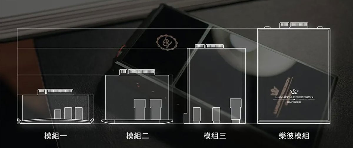 講到 Luxury & Precision 大家可能想到的是全電阻網路分立 R2R DAC 設計，不走平常路線，售價貴得來也的確有其獨到之處，有著別家模仿不來的音色，因此很受用家喜愛。今次最新推出的旗艦 E7 也是採用了獨特設計，配備已經停產的絕版 AK4497 解碼晶片，同時又有可換模組設計，既有自家獨特音色，又有後續擴展的各種可能性。