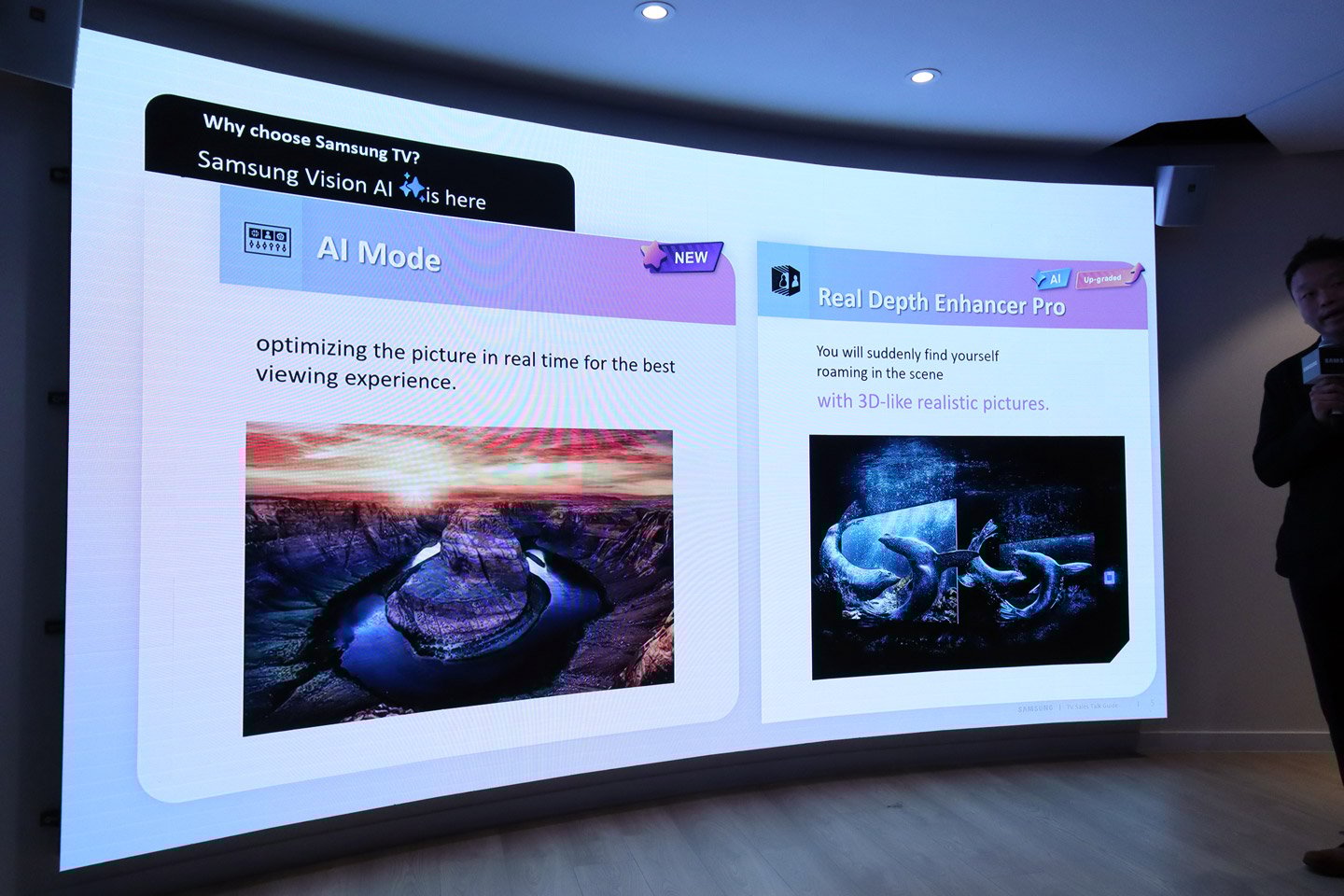 Samsung 今日（4 月 23 日）在九龍灣的 Samsung Executive Briefing Center 舉行了 2025 年 AI 電視系列的發佈會。此次系列包括 4K 和 8K 的 Neo QLED 型號及 4K OLED 系列，最引人注目的是首次引入的 Samsung Vision AI 技術，這一技術能顯著提升智能家居的整體互動性。此外，Samsung 還同步推出了全新的 Soundbar 系列及 Odyssey 電競顯示器，旨在為用家帶來極致的家居娛樂體驗。